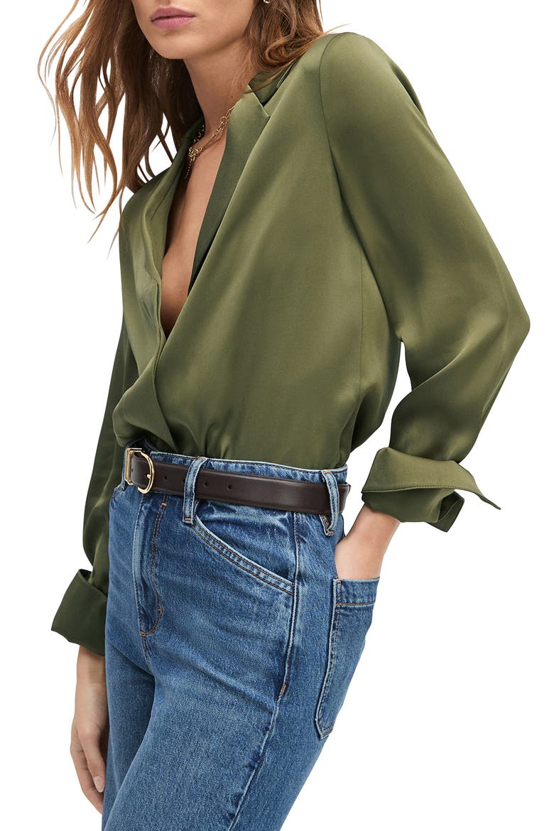The Lily Button-Up Shirt, Alternate, color, SMOKETREE