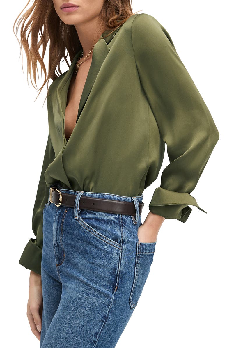 Favorite Daughter The Lily Button-Up Shirt, Alternate, color, Smoketree