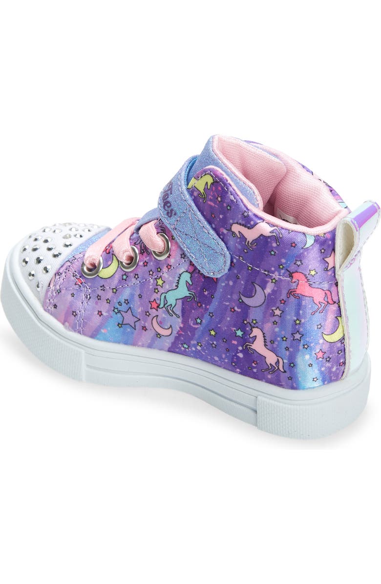 SKECHERS Kids' Twinkle Sparks Light-Up High Top Sneaker, Alternate, color,