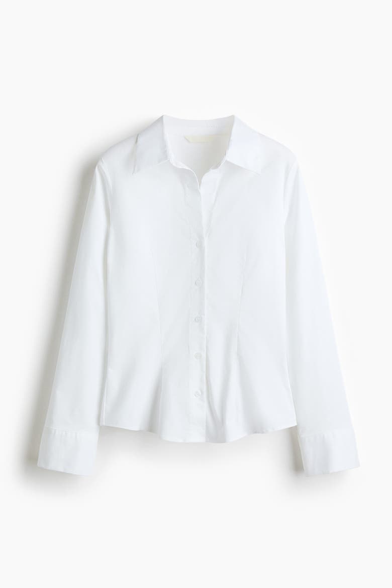 Fitted Shirt, Alternate, color, White