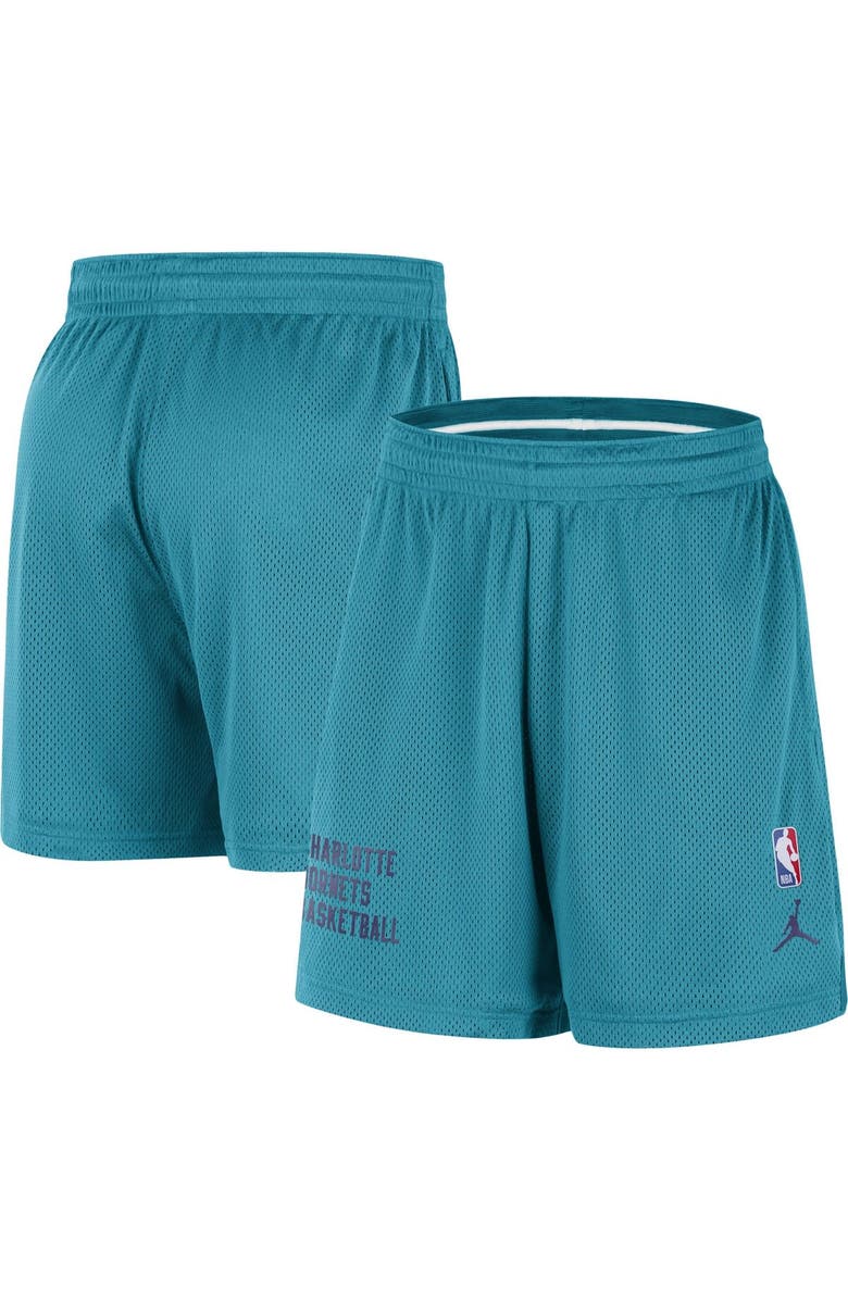 Nike Unisex Nike Teal Charlotte Hornets Warm Up Performance Practice Shorts, Alternate, color, 