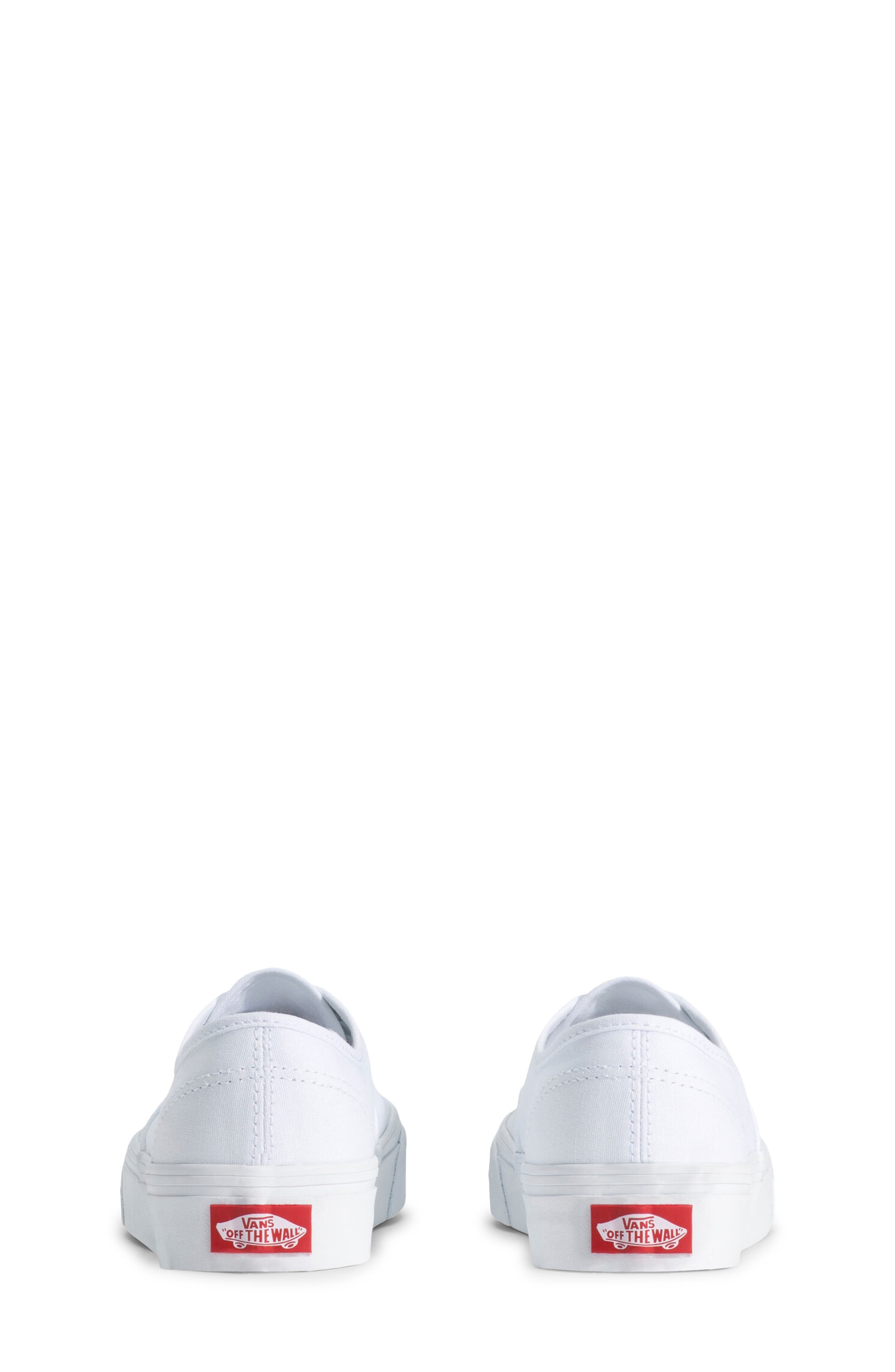 Kids' Authentic Sneaker, Alternate, color, TRUE WHITE