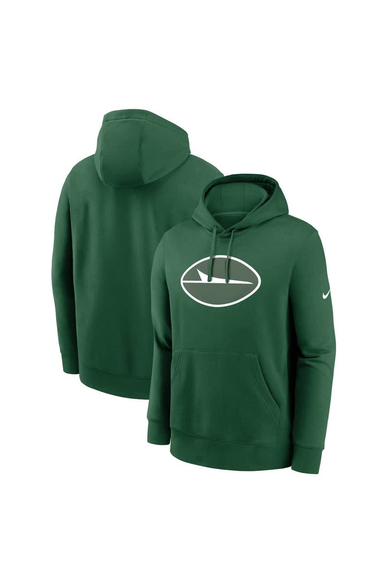 Men's Nike Green New York Jets Club Logo Pullover Hoodie, Main, color, Green