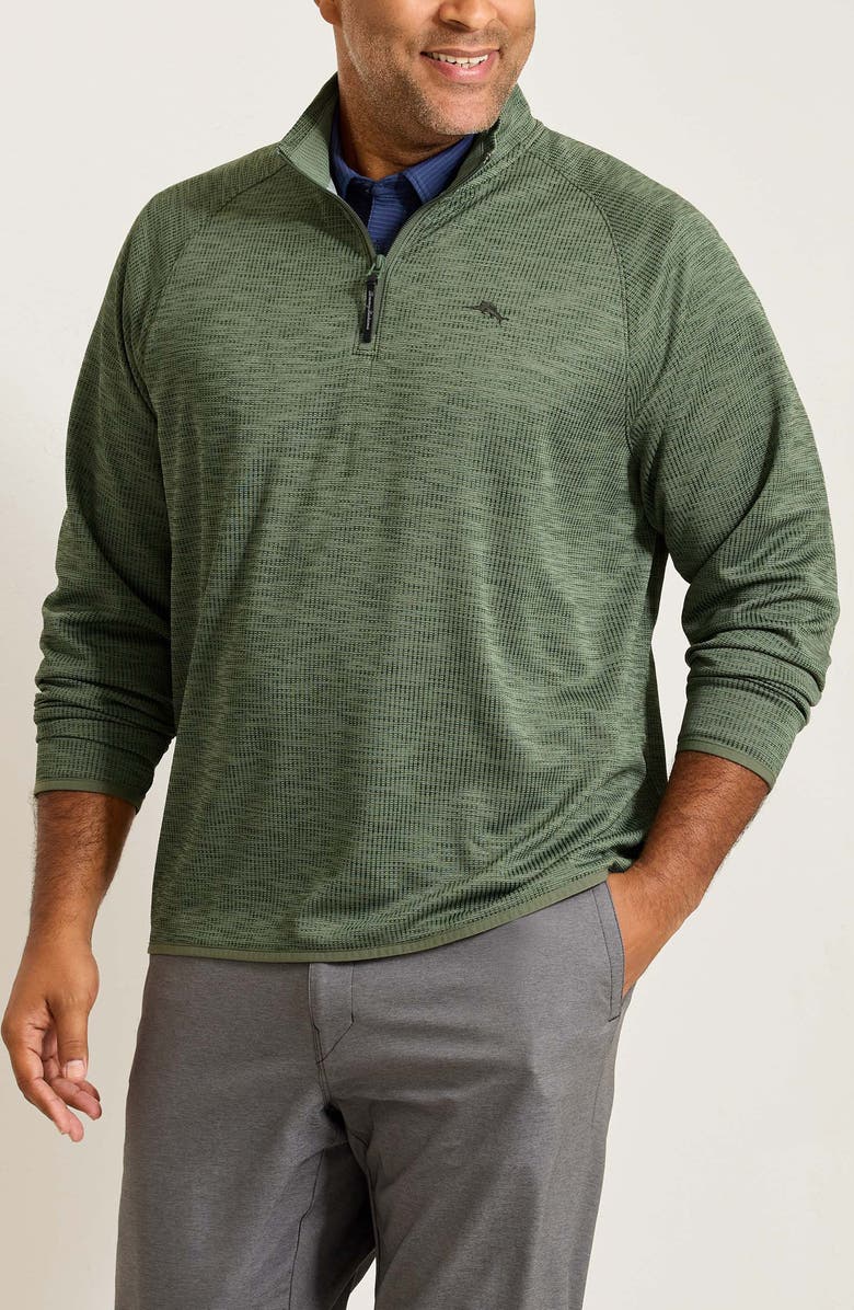 Tommy Bahama Palm Pro IslandZone<sup>®</sup> Performance Half Zip Pullover, Main, color, Palm Moss