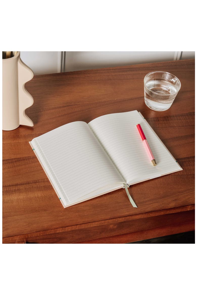 Quilted Daydream Lined Notebook, Alternate, color, BEIGE/ KHAKI