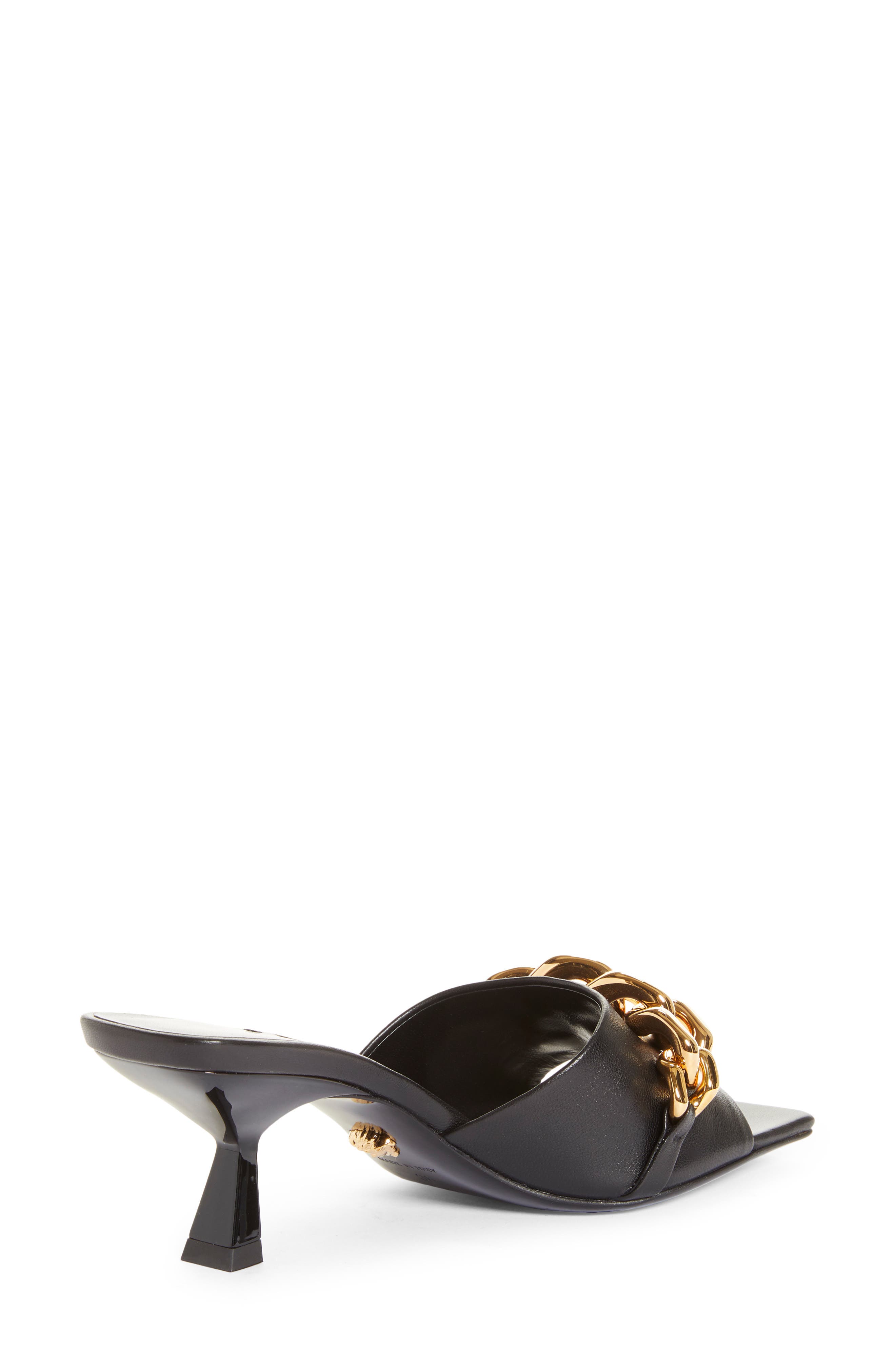 Versace Medusa Chain Slide Sandal, Alternate, color, 