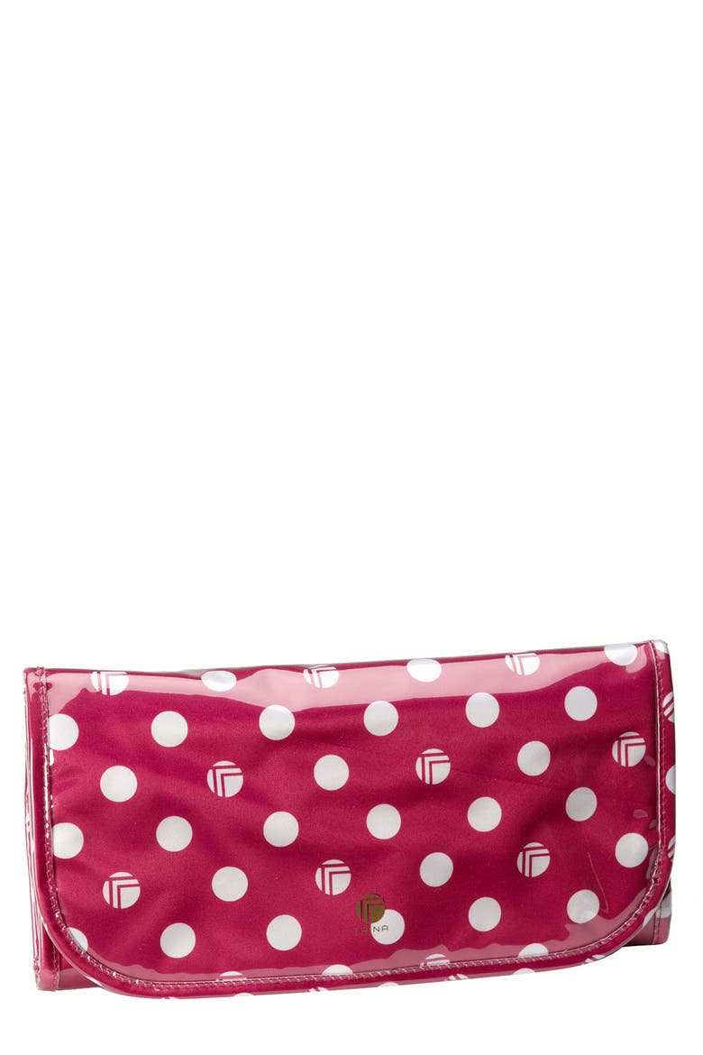 Hanging Cosmetics & Jewelry Travel Valet, Main, color, PINK BETSY