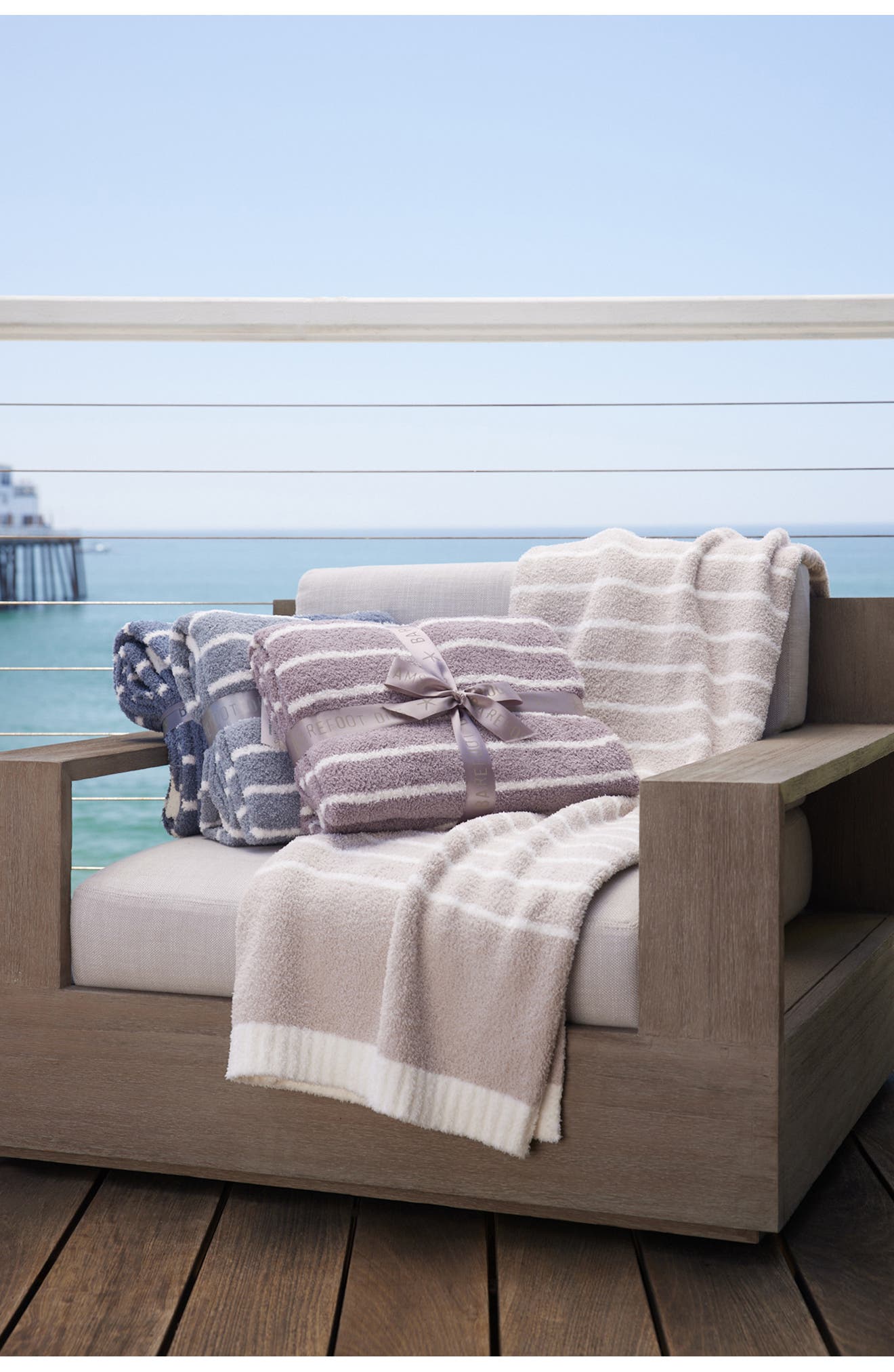 CozyChic® Horizontal Stripe Throw Blanket