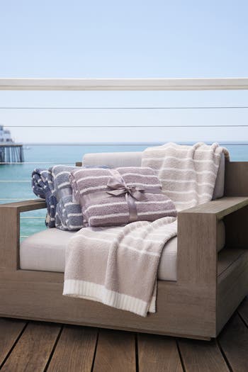 Barefoot Dreams® CozyChic® Horizontal Stripe Throw Blanket