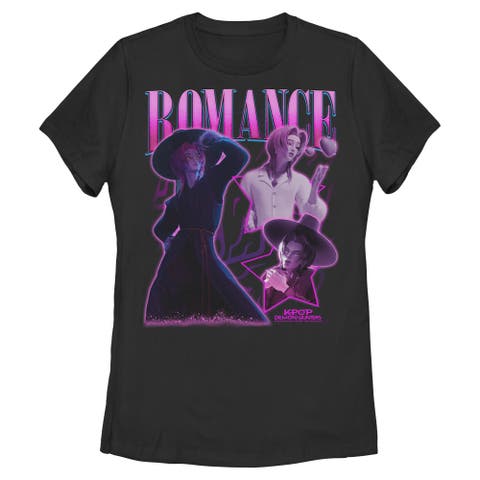 Women's KPop Demon Hunters Romance Saja Collage  Graphic T-Shirt