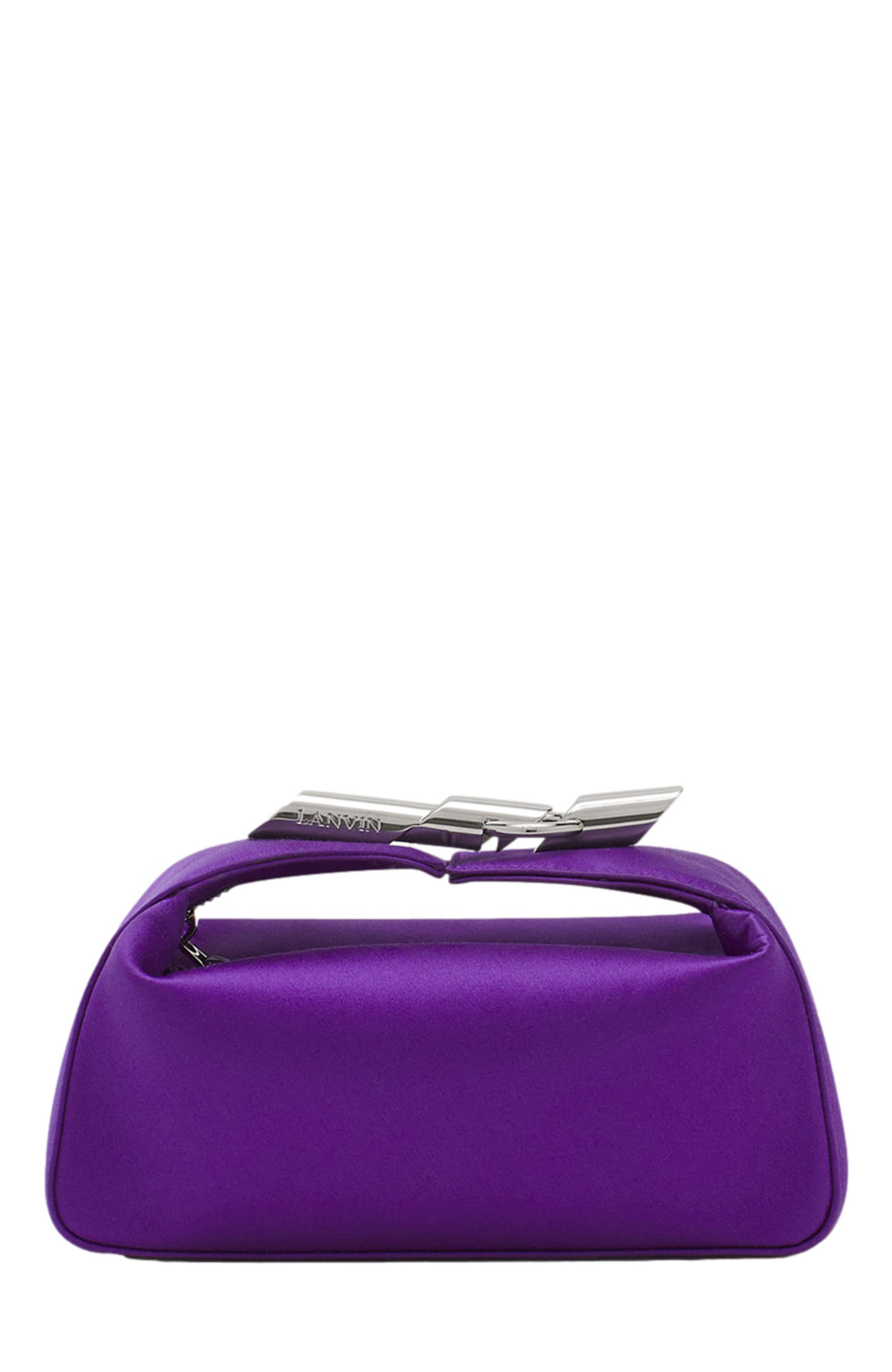 Lanvin Haute Séquence Satin Clutch Bag, Main, color, 