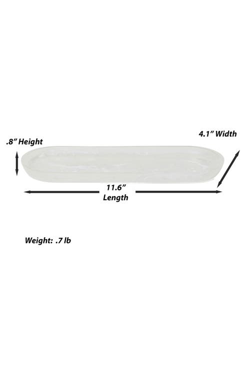 Roselli Trading Company Clouds Amenity Tray In White