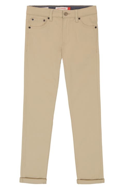 Kids' Slim Fit Five-Pocket Twill Pants (Big Kid)