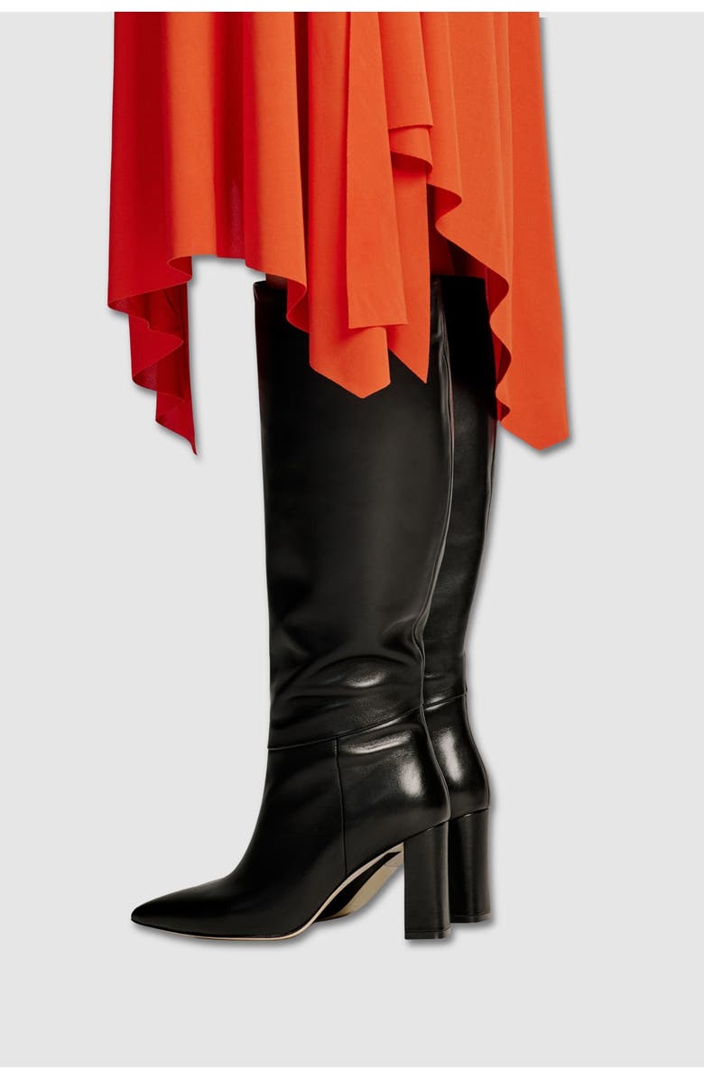 MI/MAI Tracey Wide Heel Long Boots, Alternate, color, Black