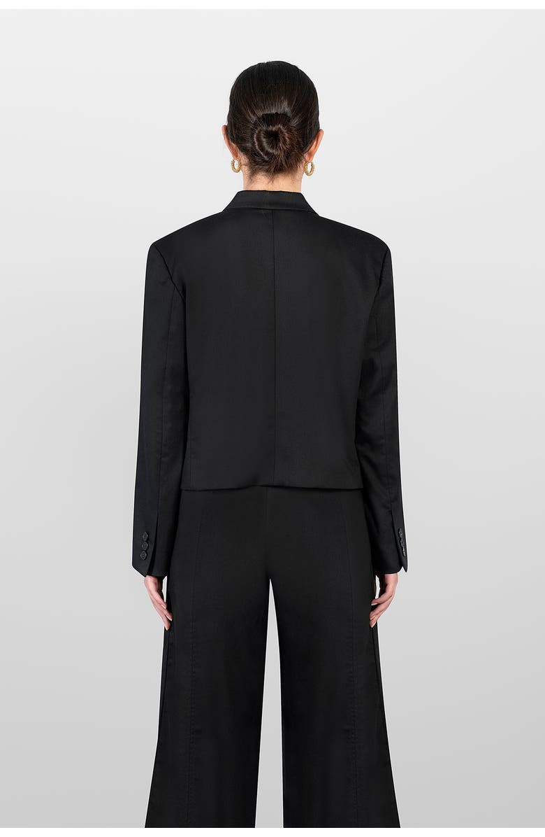 LAURA APARICIO Cotton Jacket, Alternate, color, Black