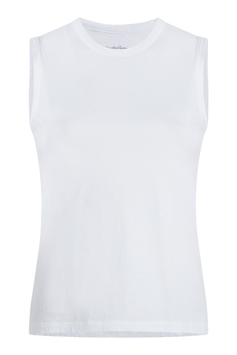 SLEEVELESS TEE, Alternate, color, WHITE