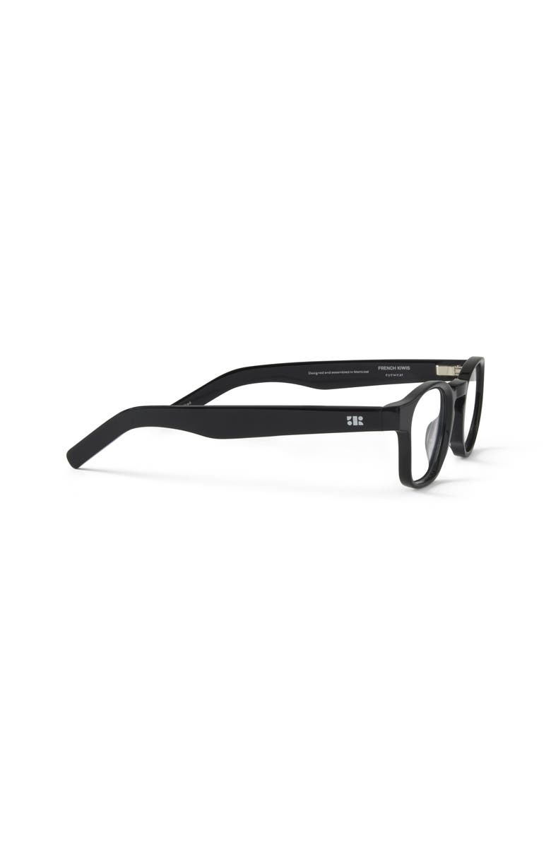 French Kiwis Eyewear Enzo Blue Light Glasses, Alternate, color, Black