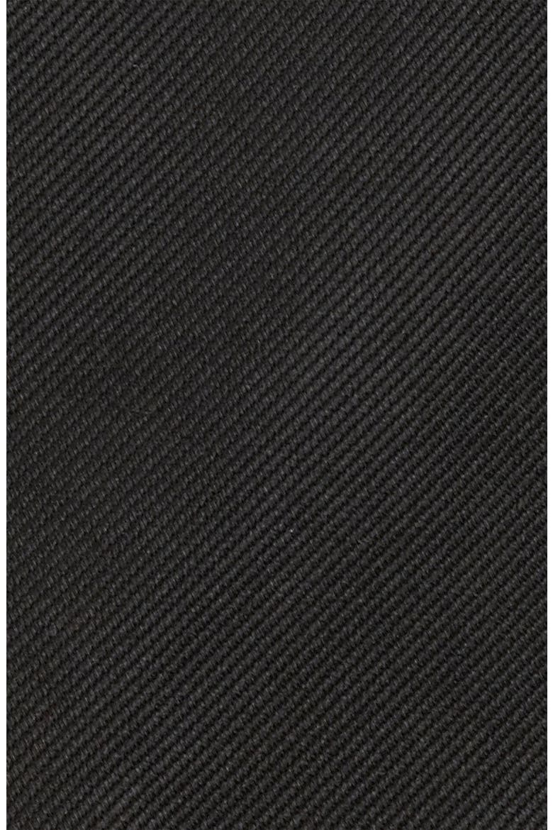 Woven Silk Tie, Alternate, color, BLACK