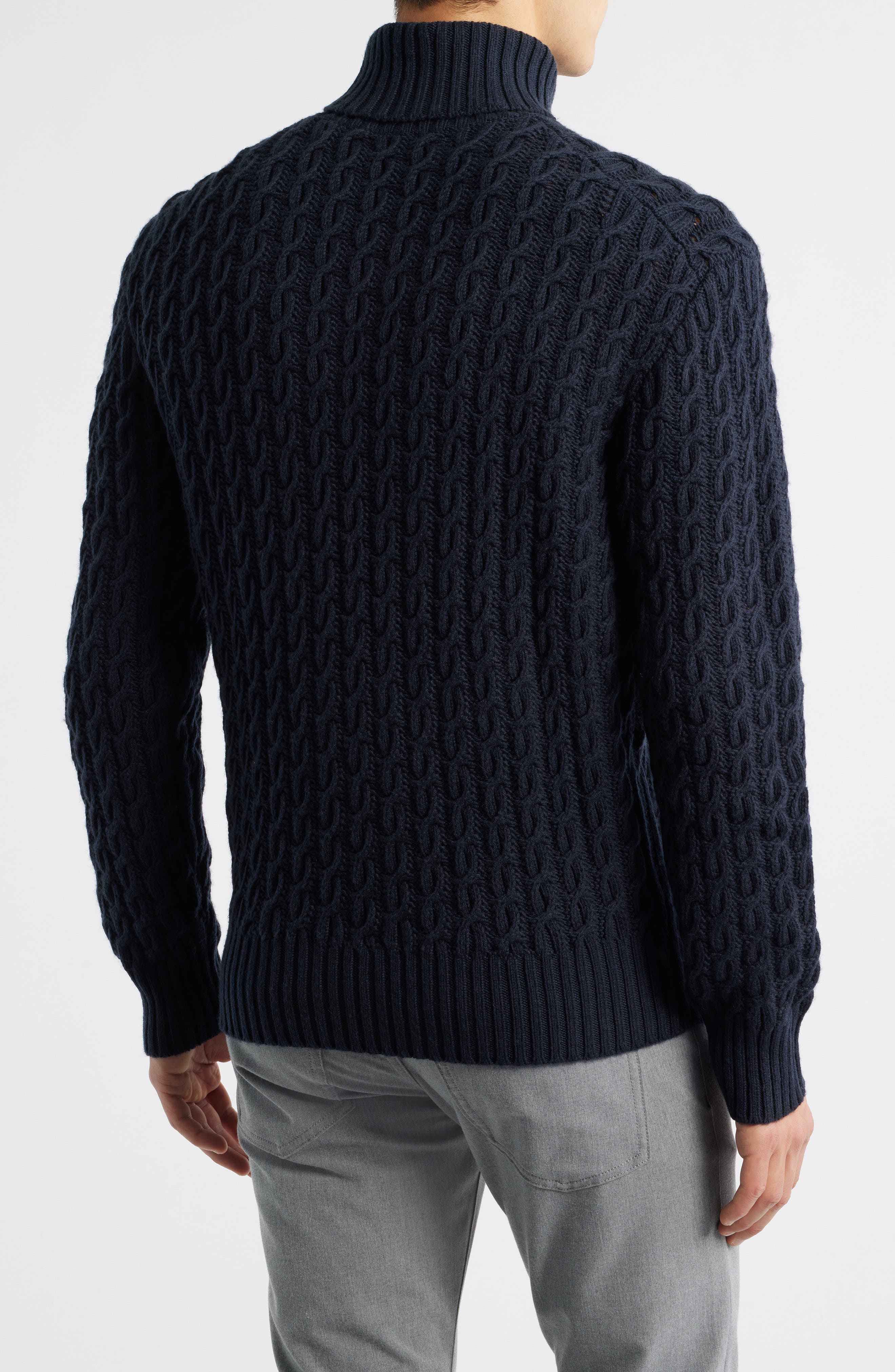 x Beckham Herrero Wool & Cashmere Cable Sweater - image 2
