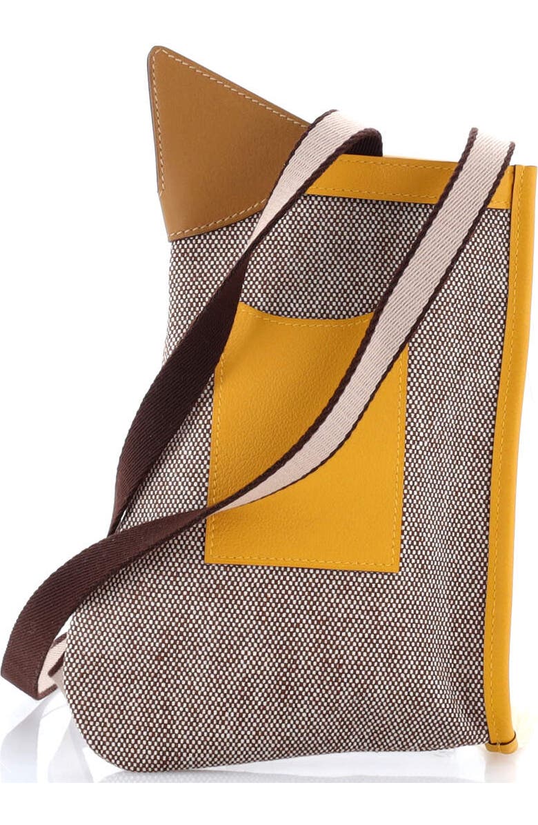 Pre-Owned Hermes Petit H Grand Prix Bag Toile and Leather, Alternate, color, Multicolor