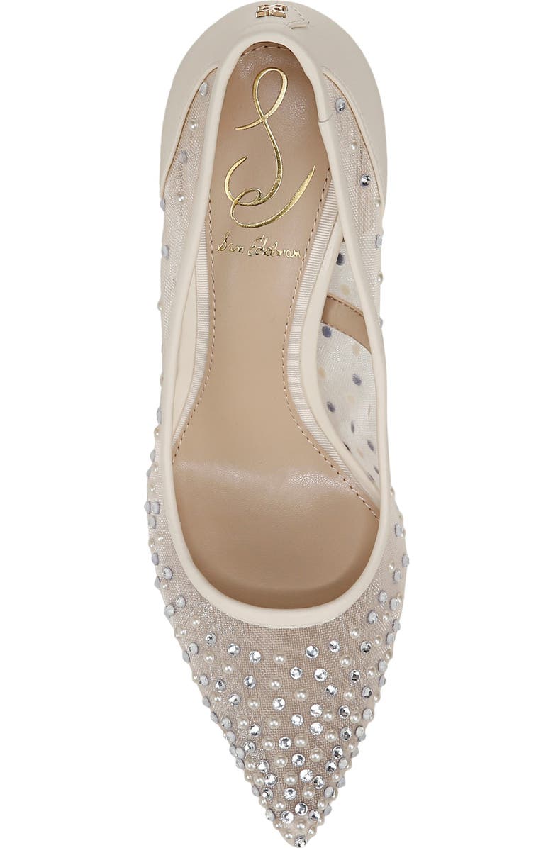 Sam Edelman Hazel Mesh Pointed Toe Pump, Alternate, color, Modern Ivory