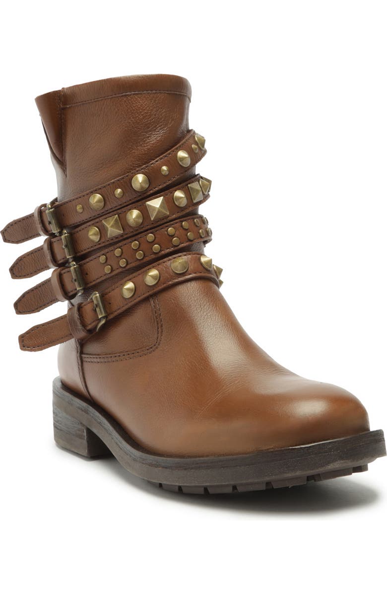 Schutz Luizia Stud Bootie, Main, color, Miele