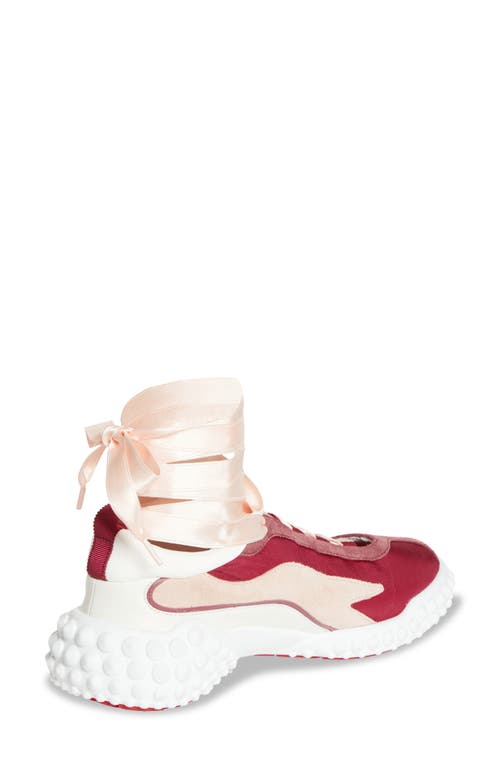 Christian Louboutin Mara Ankle Tie Sneaker In Multi