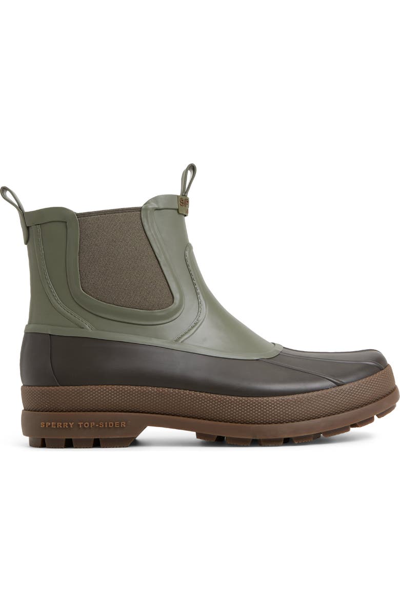Sperry Clifton Chelsea Waterproof Duck Boot, Alternate, color, Olive