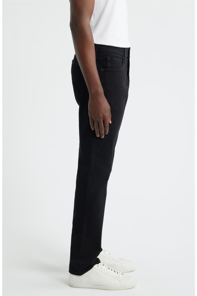 Slim Straight Leg Jeans, Alternate, color, CARBON BLACK