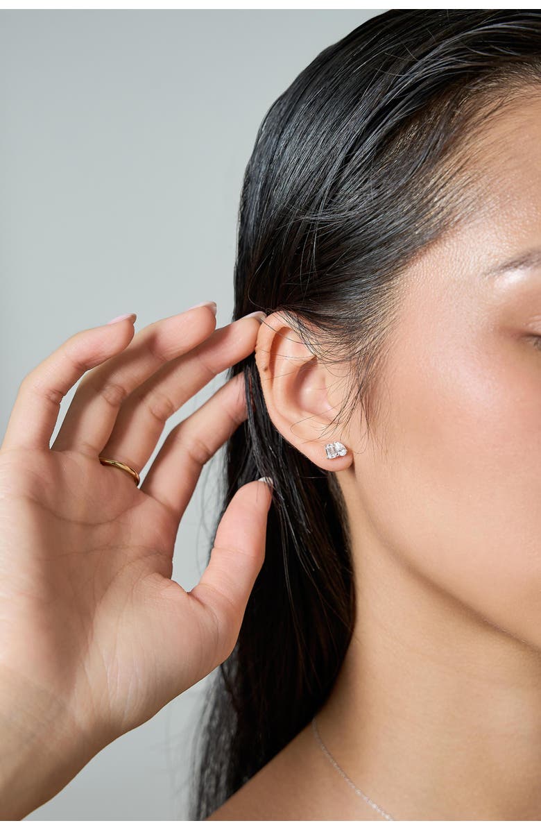 LuvMyJewelry Valessa 14K Gold Lab Grown Diamond Toi Et Moi Earrings - 1.5 Ct, Alternate, color,