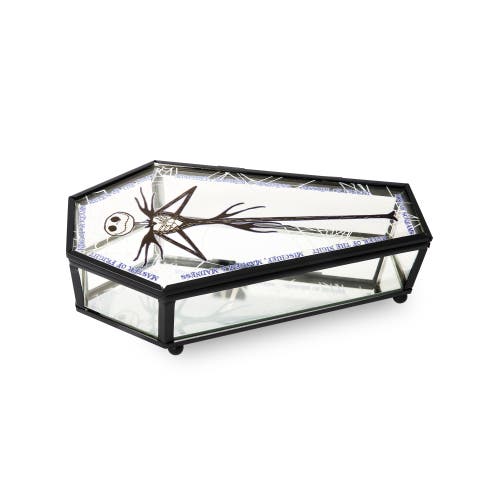 Disney The Nightmare Before Christmas Coffin Glass Box In Black