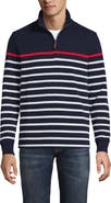 Lands' End Bedford Rib Casual Quarter Zip Sweater