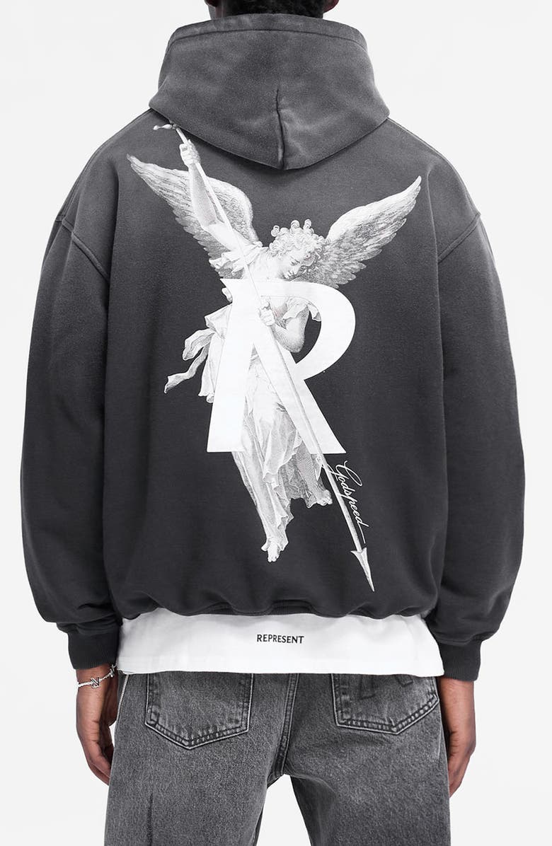 Represent Archangel Cotton Graphic Hoodie, Alternate, color, 
