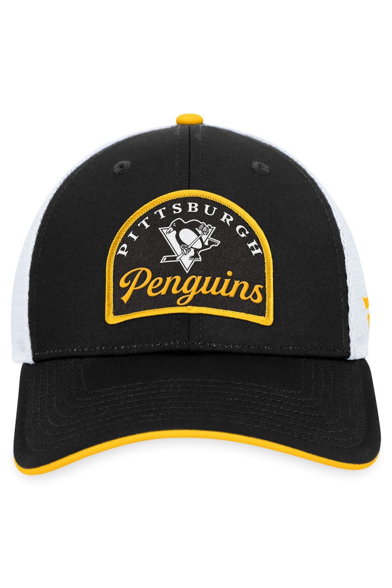 Men's Fanatics Branded Black/White Pittsburgh Penguins Fundamental Adjustable Hat, Alternate, color, Black