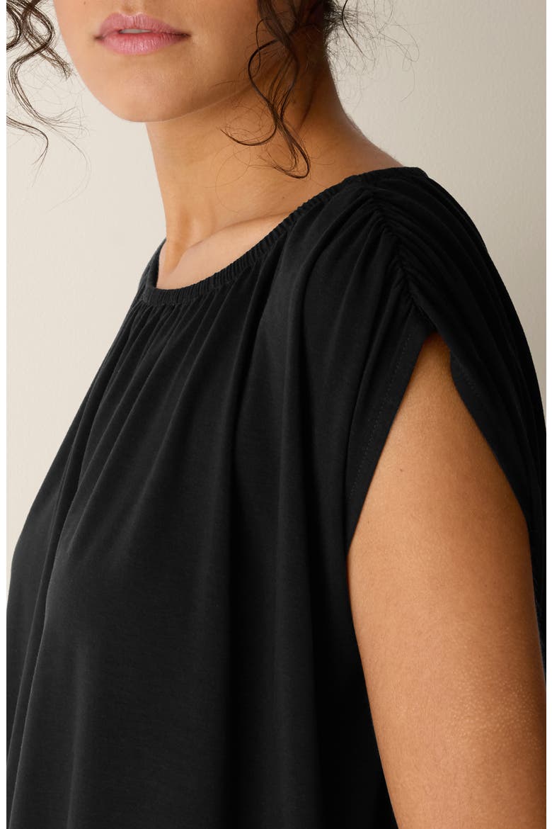 Boat Neck Top, Alternate, color, BLACK