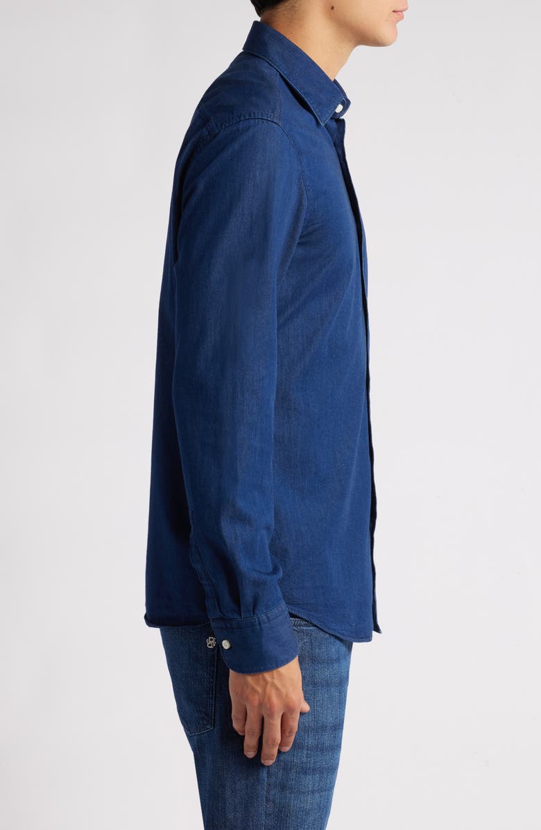 BOSS Hal Kent Casual Fit Cotton Denim Dress Shirt, Alternate, color,