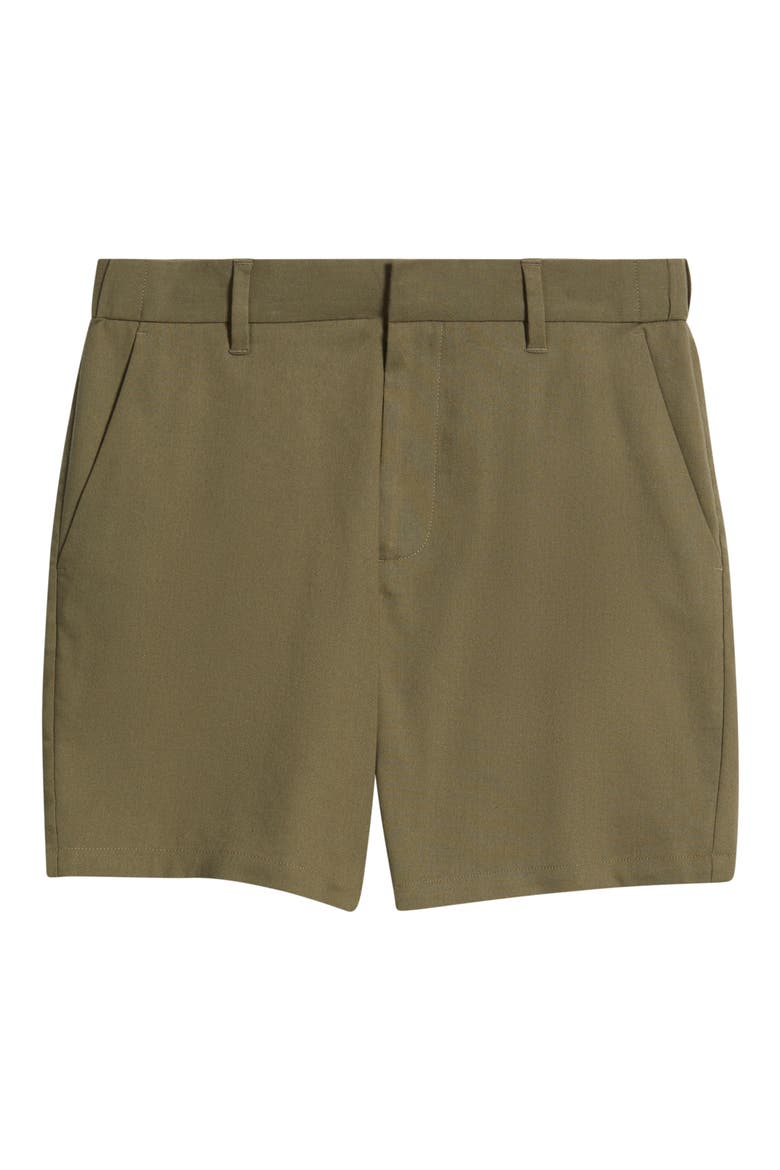 Linen Blend Shorts, Alternate, color, OLIVE TUNDRA