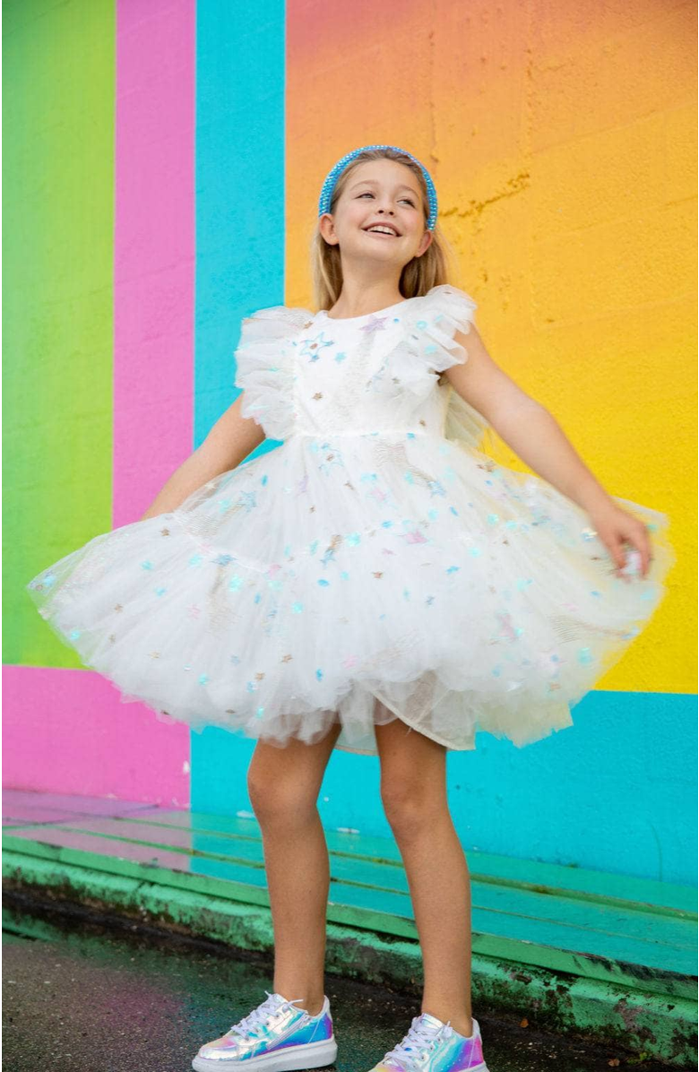 Lola + The Boys Shooting Star Tulle Dress, Alternate, color,