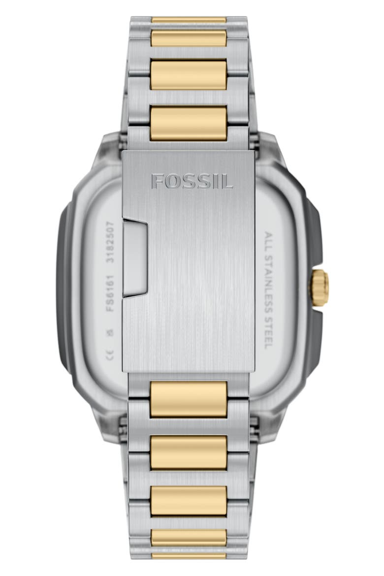 Crosby Two-Tone Bracelet Watch, 44mm, Alternate, color, TWO TONE