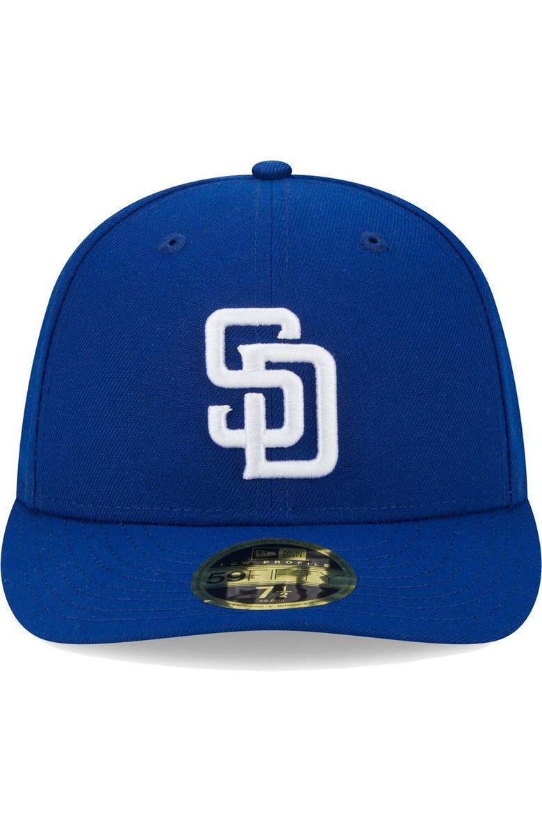 New Era Men's New Era Royal San Diego Padres White Logo Low Profile 59FIFTY Fitted Hat, Alternate, color, Royal