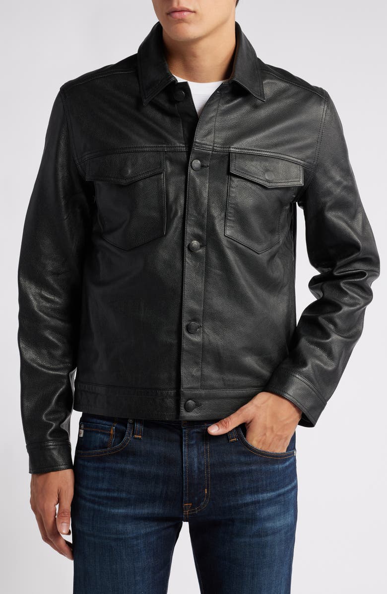 DL1961 Vaughn Leather Trucker Jacket, Alternate, color, 