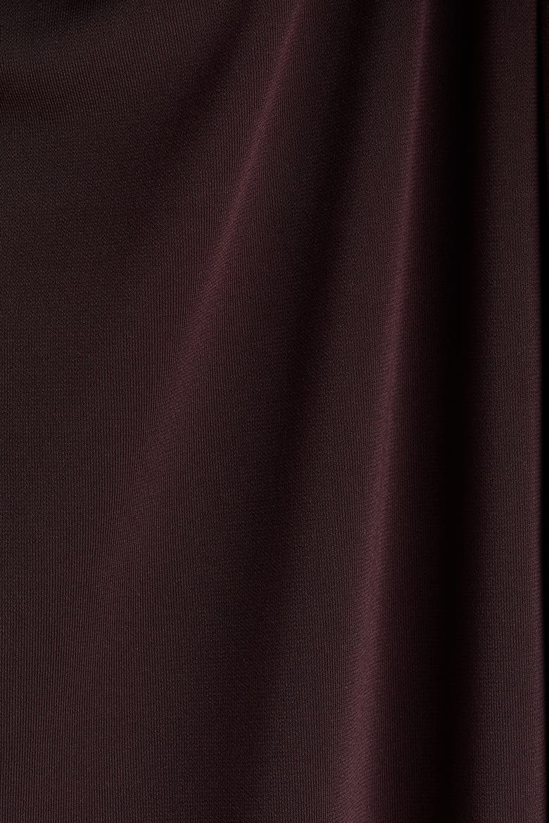 Cowl-back Jersey Dress, Alternate, color, Dark brown