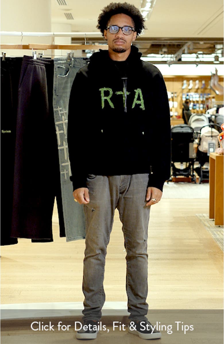 Dion Oversize Black Circuit Logo Cotton Hoodie, sales video thumbnail