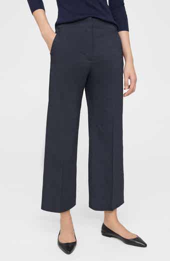 Clean Terena Crop Wide Leg Linen Blend Pants