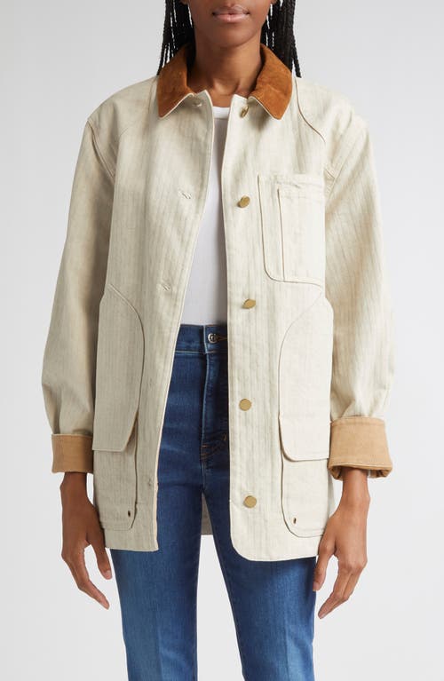 Veronica Beard Abbas Cotton Barn Jacket In Brown