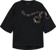 AllSaints Ouros Amelie Embellished Cotton T-Shirt