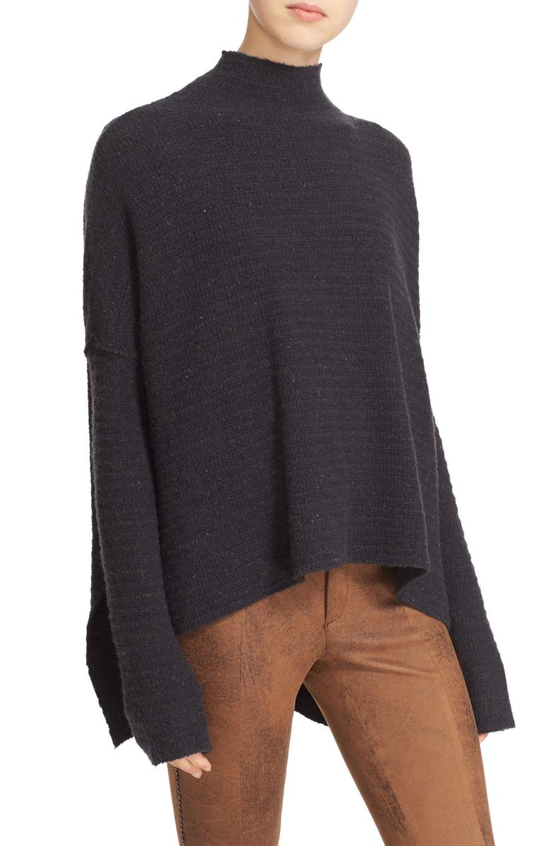 Free People 'Arctic Fox' Back Zip Swing Sweater, Main, color, 