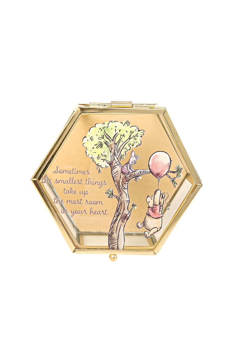 Cute Glass Jewelry Box, Alternate, color, Gold