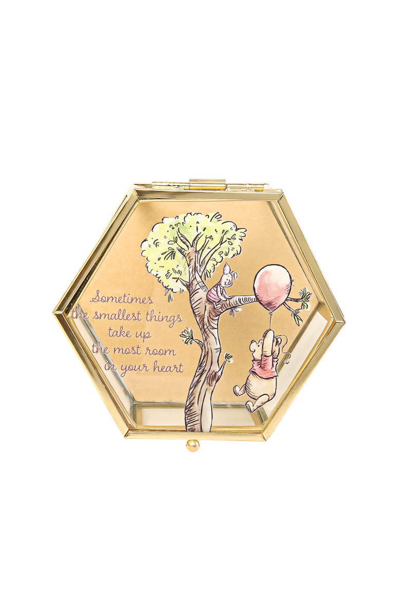 Disney Cute Glass Jewelry Box, Alternate, color, Gold