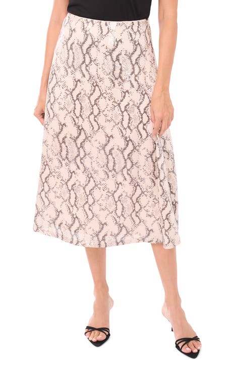 Bias Cut Midi Skirt